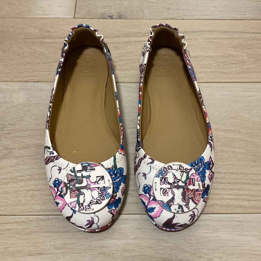Tory Burch MINNIE TRAVEL BALLET FLAT, LEATHER